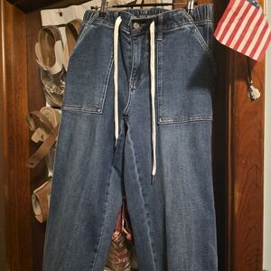 Judy Blue High Rise Blue Jeans with Drawstring